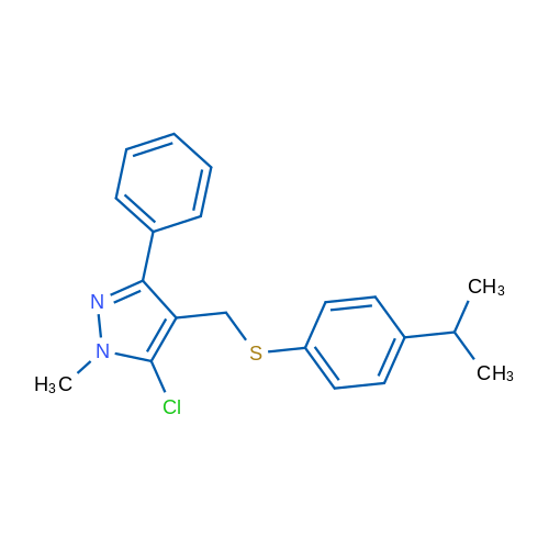 5-Chloro-1-methyl-3-phenyl-4-({[4-(propan-2-yl)phenyl]sulfanyl}methyl)-1H-pyrazole 1g