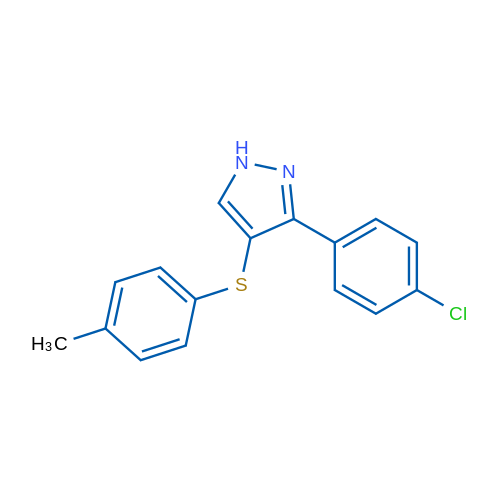 3-(4-Chlorophenyl)-4-[(4-methylphenyl)sulfanyl]-1H-pyrazole 1g