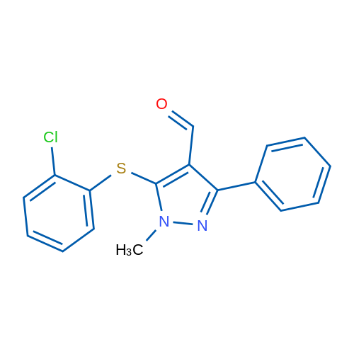 5-[(2-Chlorophenyl)sulfanyl]-1-methyl-3-phenyl-1H-pyrazole-4-carbaldehyde 1g