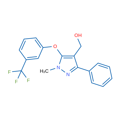 {1-methyl-3-phenyl-5-[3-(trifluoromethyl)phenoxy]-1H-pyrazol-4-yl}methanol 1g