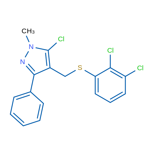 5-Chloro-4-{[(2,3-dichlorophenyl)sulfanyl]methyl}-1-methyl-3-phenyl-1H-pyrazole 1g