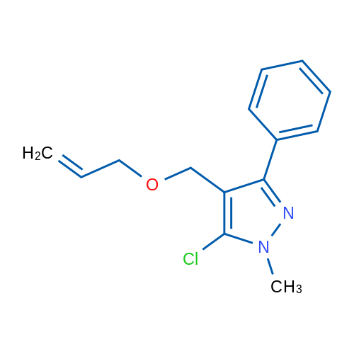 5-Chloro-1-methyl-3-phenyl-4-[(prop-2-en-1-yloxy)methyl]-1H-pyrazole 1g