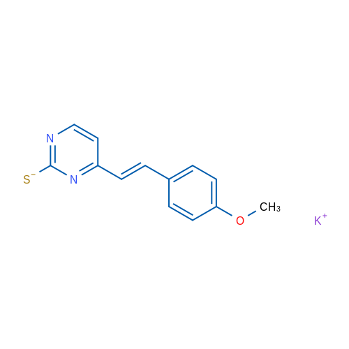 Potassium {4-[(E)-2-(4-methoxyphenyl)ethenyl]pyrimidin-2-yl}sulfanide 1g