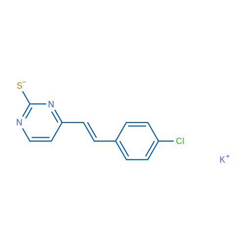 Potassium {4-[(E)-2-(4-chlorophenyl)ethenyl]pyrimidin-2-yl}sulfanide 1g
