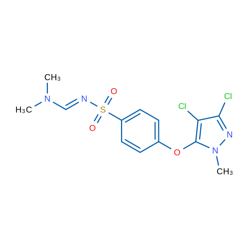 (E)-N'-{4-[(3,4-dichloro-1-methyl-1H-pyrazol-5-yl)oxy]benzenesulfonyl}-N,N-dimethylmethanimidamide 1g