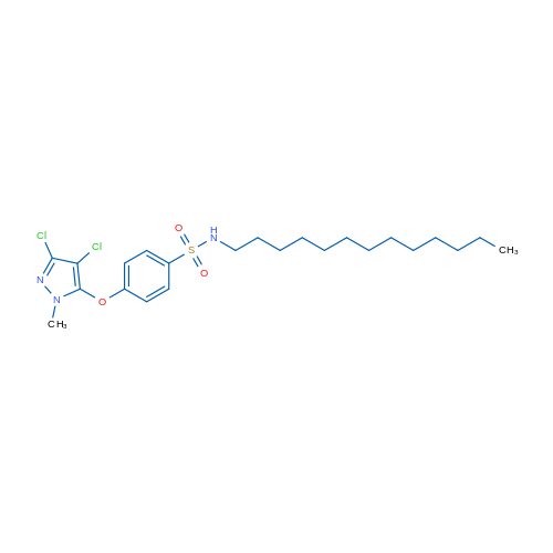 4-[(3,4-Dichloro-1-methyl-1H-pyrazol-5-yl)oxy]-N-tridecylbenzene-1-sulfonamide 1g