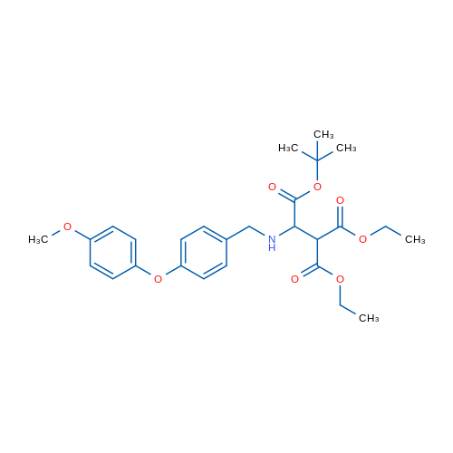 1-tert-Butyl 2,2-diethyl 1-({[4-(4-methoxyphenoxy)phenyl]methyl}amino)ethane-1,2,2-tricarboxylate 1g