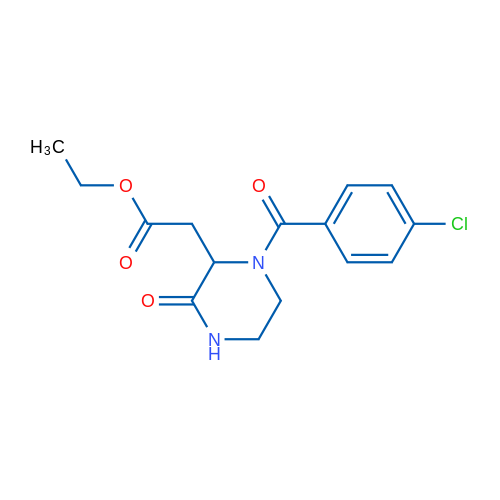 Ethyl 2-[1-(4-chlorobenzoyl)-3-oxopiperazin-2-yl]acetate 1g
