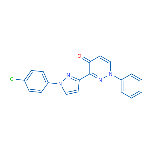 3-[1-(4-Chlorophenyl)-1H-pyrazol-3-yl]-1-phenyl-1,4-dihydropyridazin-4-one 1g