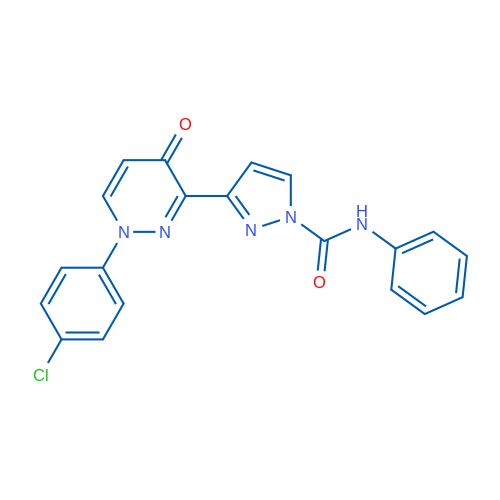 3-[1-(4-Chlorophenyl)-4-oxo-1,4-dihydropyridazin-3-yl]-N-phenyl-1H-pyrazole-1-carboxamide 1g