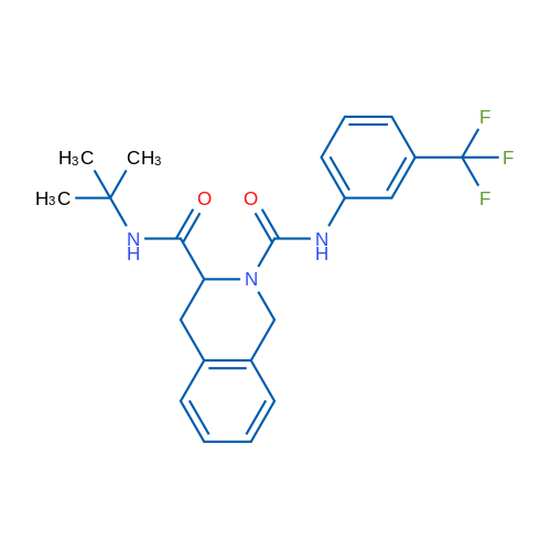 N3-tert-Butyl-N2-[3-(trifluoromethyl)phenyl]-1,2,3,4-tetrahydroisoquinoline-2,3-dicarboxamide 1g