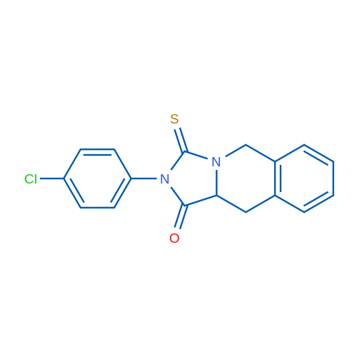 2-(4-Chlorophenyl)-3-sulfanylidene-1H,2H,3H,5H,10H,10aH-imidazo[1,5-b]isoquinolin-1-one 1g