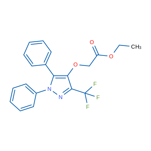 Ethyl 2-{[1,5-diphenyl-3-(trifluoromethyl)-1H-pyrazol-4-yl]oxy}acetate 1g