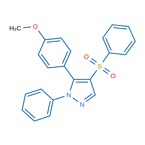4-(Benzenesulfonyl)-5-(4-methoxyphenyl)-1-phenyl-1H-pyrazole 1g