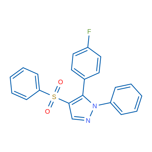 4-(Benzenesulfonyl)-5-(4-fluorophenyl)-1-phenyl-1H-pyrazole 1g