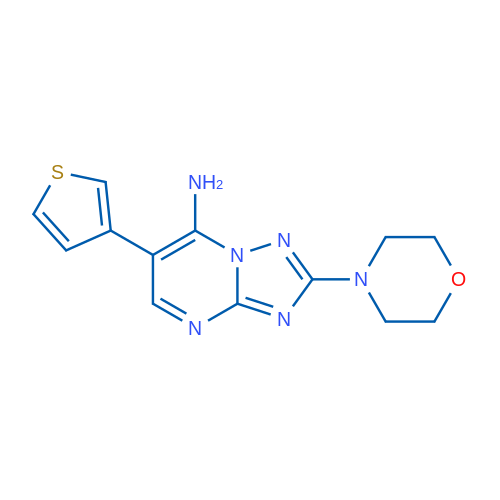2-(Morpholin-4-yl)-6-(thiophen-3-yl)-[1,2,4]triazolo[1,5-a]pyrimidin-7-amine 1g