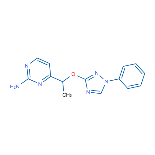 4-{1-[(1-phenyl-1H-1,2,4-triazol-3-yl)oxy]ethyl}pyrimidin-2-amine 1g
