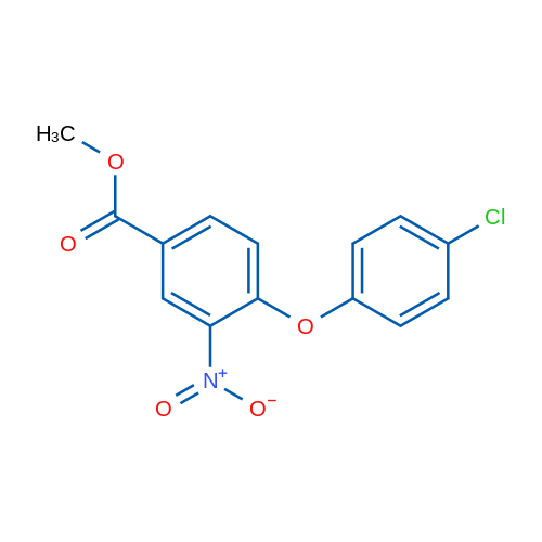 Methyl 4-(4-chlorophenoxy)-3-nitrobenzoate 1g