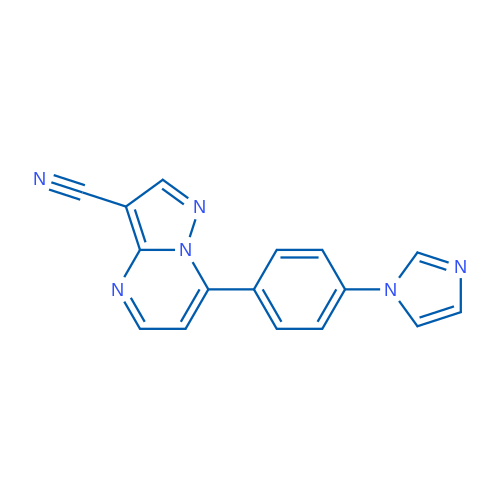 7-[4-(1H-Imidazol-1-yl)phenyl]pyrazolo[1,5-a]pyrimidine-3-carbonitrile 1g