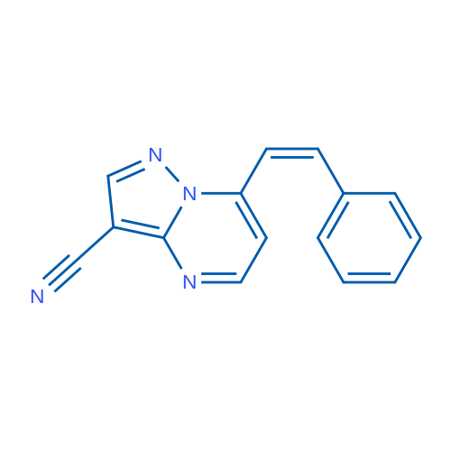 7-[(Z)-2-Phenylethenyl]pyrazolo[1,5-a]pyrimidine-3-carbonitrile 1g