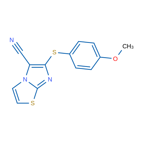 6-[(4-Methoxyphenyl)sulfanyl]imidazo[2,1-b][1,3]thiazole-5-carbonitrile 1g