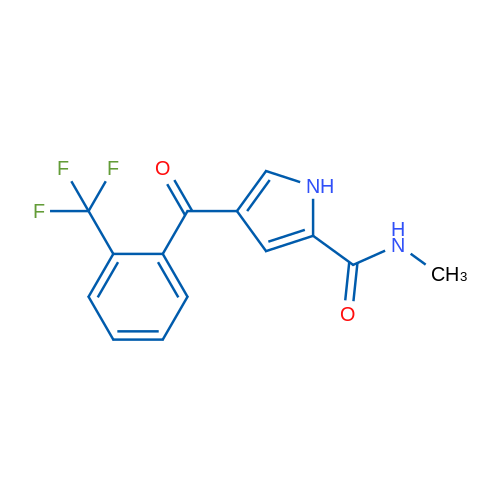 N-Methyl-4-[2-(trifluoromethyl)benzoyl]-1H-pyrrole-2-carboxamide 1g