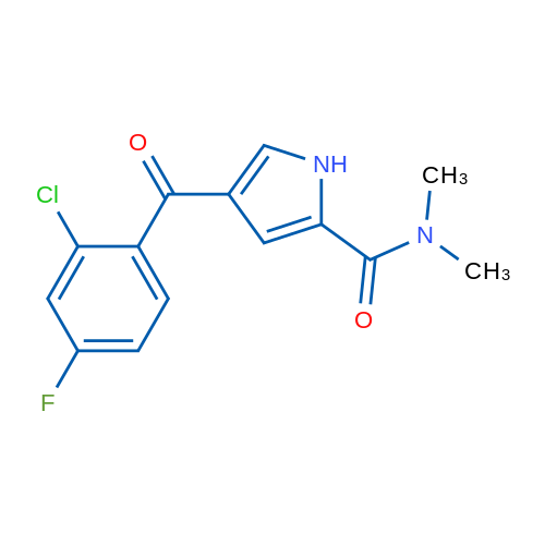 4-(2-Chloro-4-fluorobenzoyl)-N,N-dimethyl-1H-pyrrole-2-carboxamide 1g