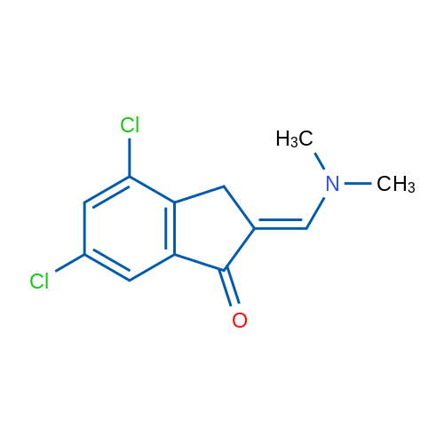 (2E)-4,6-Dichloro-2-[(dimethylamino)methylidene]-2,3-dihydro-1H-inden-1-one 1g