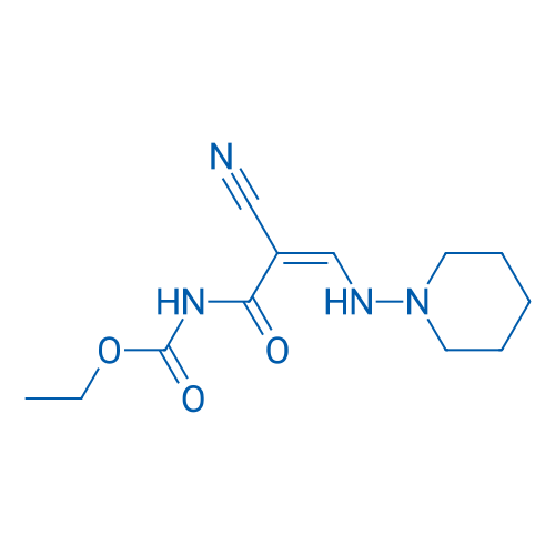 Ethyl N-[(2Z)-2-cyano-2-{[(piperidin-1-yl)amino]methylidene}acetyl]carbamate 1g