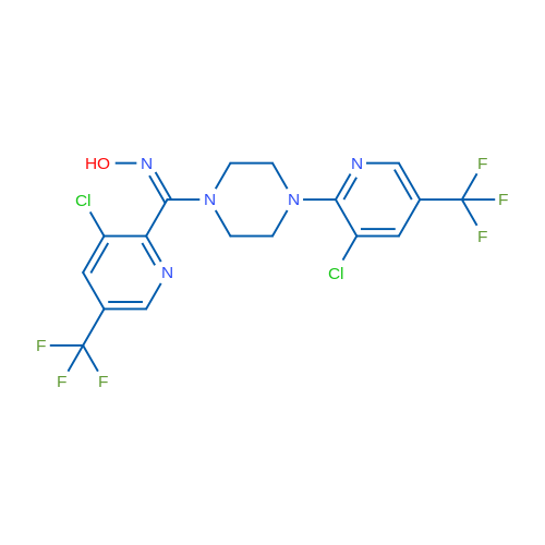 (E)-N-{[3-chloro-5-(trifluoromethyl)pyridin-2-yl]({4-[3-chloro-5-(trifluoromethyl)pyridin-2-yl]piperazin-1-yl})methylidene}hydroxylamine 1g