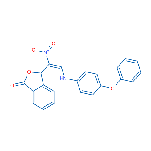 3-[(E)-1-Nitro-2-[(4-phenoxyphenyl)amino]ethenyl]-1,3-dihydro-2-benzofuran-1-one 1g