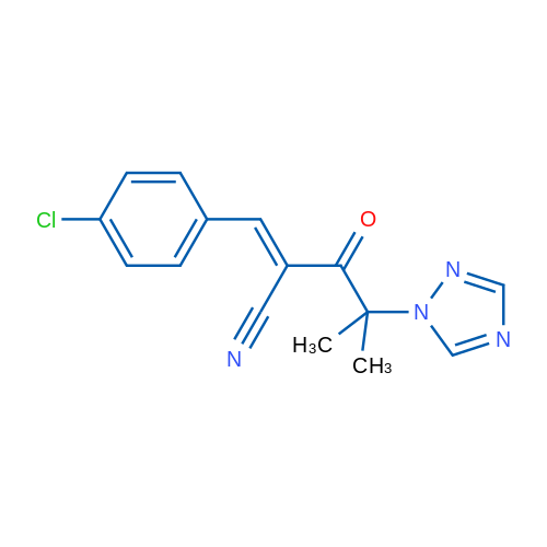 (2E)-2-[(4-Chlorophenyl)methylidene]-4-methyl-3-oxo-4-(1H-1,2,4-triazol-1-yl)pentanenitrile 1g