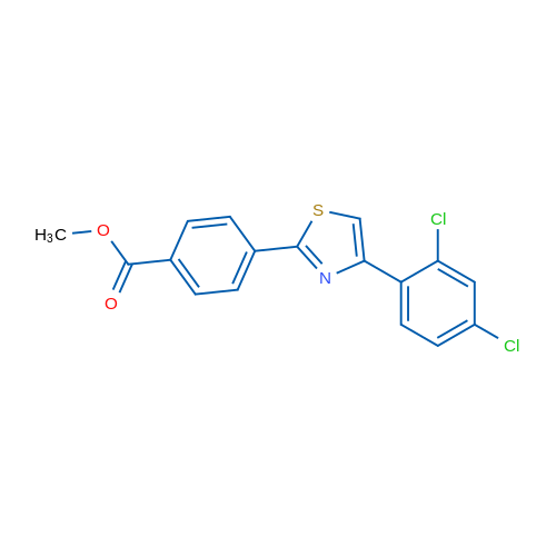 Methyl 4-[4-(2,4-dichlorophenyl)-1,3-thiazol-2-yl]benzoate 1g