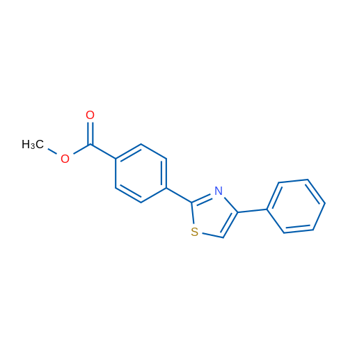 Methyl 4-(4-phenyl-1,3-thiazol-2-yl)benzoate 1g