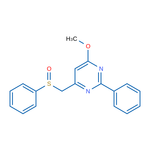 4-[(Benzenesulfinyl)methyl]-6-methoxy-2-phenylpyrimidine 1g