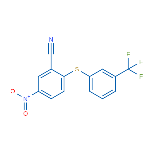 5-Nitro-2-{[3-(trifluoromethyl)phenyl]sulfanyl}benzonitrile 1g