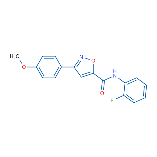 N-(2-Fluorophenyl)-3-(4-methoxyphenyl)-1,2-oxazole-5-carboxamide 1g