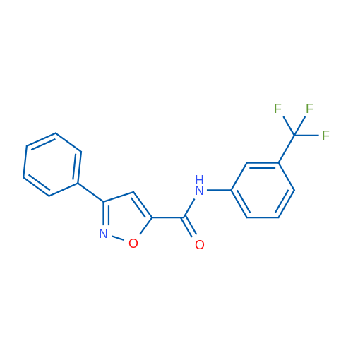 3-Phenyl-N-[3-(trifluoromethyl)phenyl]-1,2-oxazole-5-carboxamide 1g