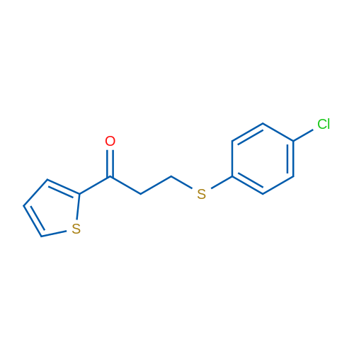 3-[(4-Chlorophenyl)sulfanyl]-1-(thiophen-2-yl)propan-1-one 1g