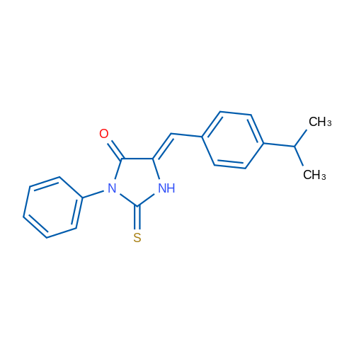 (5Z)-3-Phenyl-5-{[4-(propan-2-yl)phenyl]methylidene}-2-sulfanylideneimidazolidin-4-one 1g