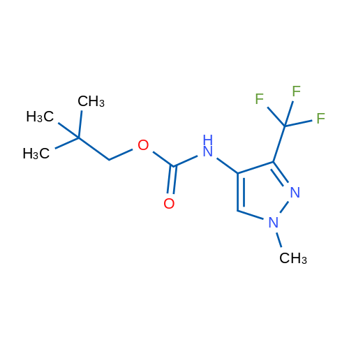 2,2-Dimethylpropyl N-[1-methyl-3-(trifluoromethyl)-1H-pyrazol-4-yl]carbamate 2mg