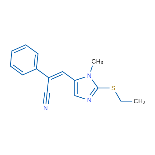 (2Z)-3-[2-(Ethylsulfanyl)-1-methyl-1H-imidazol-5-yl]-2-phenylprop-2-enenitrile 1g