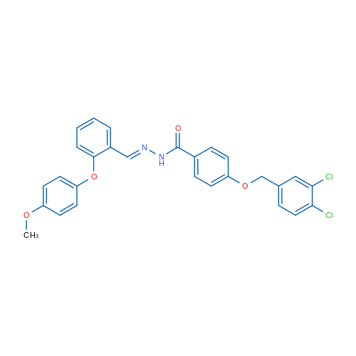 4-[(3,4-Dichlorophenyl)methoxy]-N'-[(1E)-[2-(4-methoxyphenoxy)phenyl]methylidene]benzohydrazide 10mg