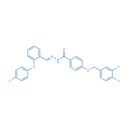 N'-[(1E)-[2-(4-Chlorophenoxy)phenyl]methylidene]-4-[(3,4-dichlorophenyl)methoxy]benzohydrazide 10mg