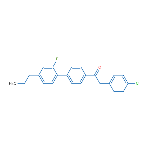 2-(4-Chlorophenyl)-1-{2'-fluoro-4'-propyl-[1,1'-biphenyl]-4-yl}ethan-1-one 1g