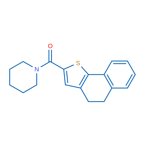 1-{4H,5H-naphtho[1,2-b]thiophene-2-carbonyl}piperidine 10mg