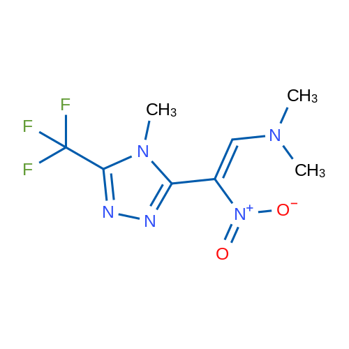 Dimethyl[(Z)-2-[4-methyl-5-(trifluoromethyl)-4H-1,2,4-triazol-3-yl]-2-nitroethenyl]amine 1g