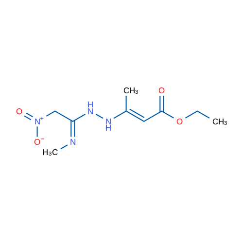 Ethyl (2E)-3-{[(E)-N'-methyl-2-nitroethanimidamido]amino}but-2-enoate 1g