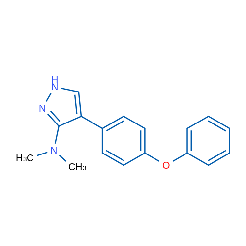 N,N-Dimethyl-4-(4-phenoxyphenyl)-1H-pyrazol-3-amine 1g