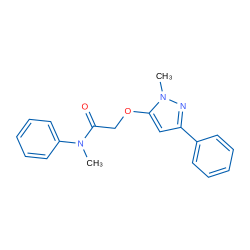 N-Methyl-2-[(1-methyl-3-phenyl-1H-pyrazol-5-yl)oxy]-N-phenylacetamide 1g